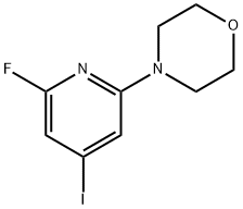 Morpholine, 4-(6-fluoro-4-iodo-2-pyridinyl)- 结构式