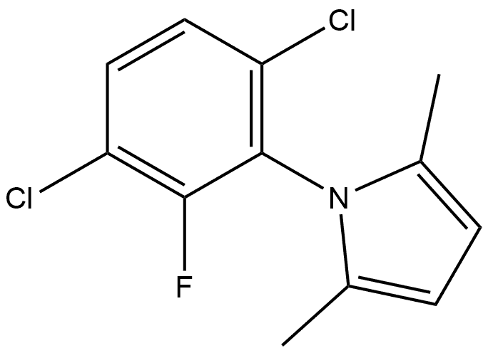 1-(3,6-Dichloro-2-fluorophenyl)-2,5-dimethyl-1H-pyrrole 结构式