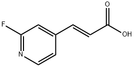 (E)-3-(2-氟吡啶-4-基)丙烯酸 结构式