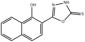 5-(1-羟基萘-2-基)-1,3,4-恶二唑-2(3H)-硫酮 结构式