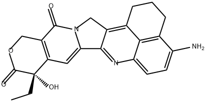 (S)-4-氨基-9-乙基-9-羟基-2,3,12,15-四氢苯并[DE]吡喃并[3',4':6,7]吲哚嗪并[1,2-B]喹啉-10,13(1H,9H)-二酮 结构式