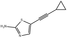 5-(2-环丙基乙炔基)-2-噻唑胺 结构式
