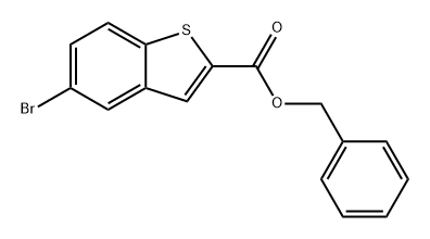 5-溴苯并[B]噻吩-2-羧酸苄酯 结构式