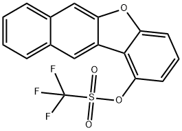 Methanesulfonic acid, 1,1,1-trifluoro-, benzo[b]naphtho[2,3-d]furan-1-yl ester 结构式