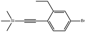 ((4-溴-2-乙基苯基)乙炔基)三甲基硅烷 结构式