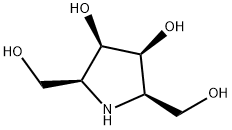 (2R,3S,4R,5S)-3,4-Dihydroxy-2,5-pyrrolidinedimethanol 结构式