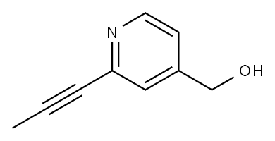 2-(1-丙炔-1-基)-4-吡啶甲醇 结构式