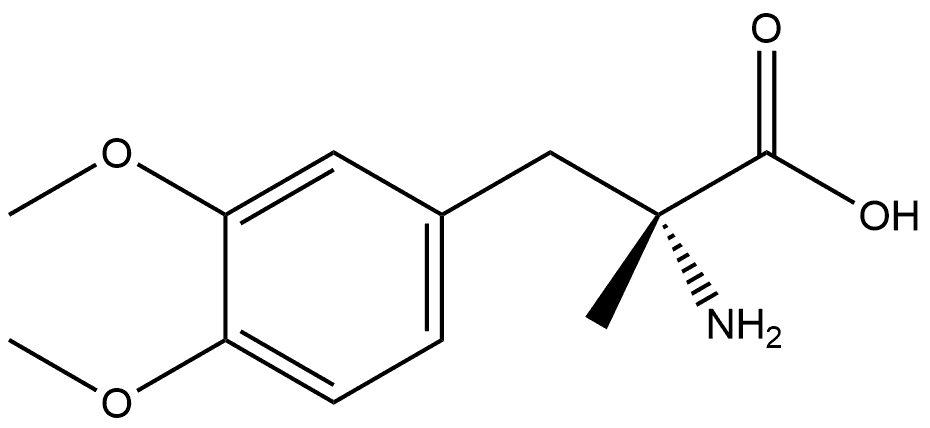 D-Tyrosine, 3-methoxy-O,α-dimethyl- 结构式