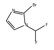 2-溴-1-(二氟甲基)-1H-咪唑 结构式