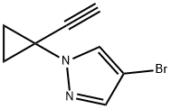 4-溴-1-(1-乙炔基环丙基)-1H-吡唑 结构式