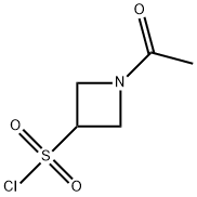 3-AZETIDINESULFONYL CHLORIDE, 1-ACETYL- 结构式