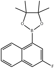 2-(3-氟萘-1-基)-4,4,5,5-四甲基-1,3,2-二氧杂硼烷 结构式