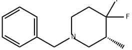 Piperidine, 4,4-difluoro-3-methyl-1-(phenylmethyl)-, (3R)- 结构式