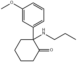 Cyclohexanone, 2-(3-methoxyphenyl)-2-(propylamino)- 结构式