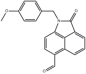 1-(4-甲氧基苄基)-2-氧代-1,2-二氢苯并[CD]吲哚-6-甲醛 结构式
