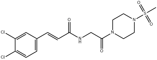 (E)-3-(3,4-dichlorophenyl)-N-(2-(4-(methylsulfonyl)piperazin-1-yl)-2-oxoethyl)acrylamide