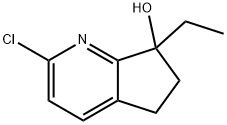 2-氯-7-乙基-6,7-二氢-5H-环戊并[B]吡啶-7-醇 结构式