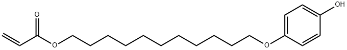 2-Propenoic acid, 11-(4-hydroxyphenoxy)undecyl ester 结构式