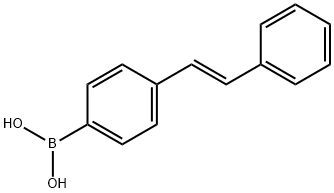 Boronic acid, B-[4-[(1E)-2-phenylethenyl]phenyl]- 结构式