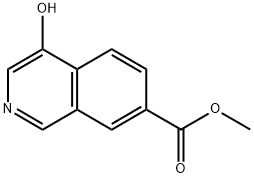 4-羟基异喹啉-7-羧酸甲酯 结构式