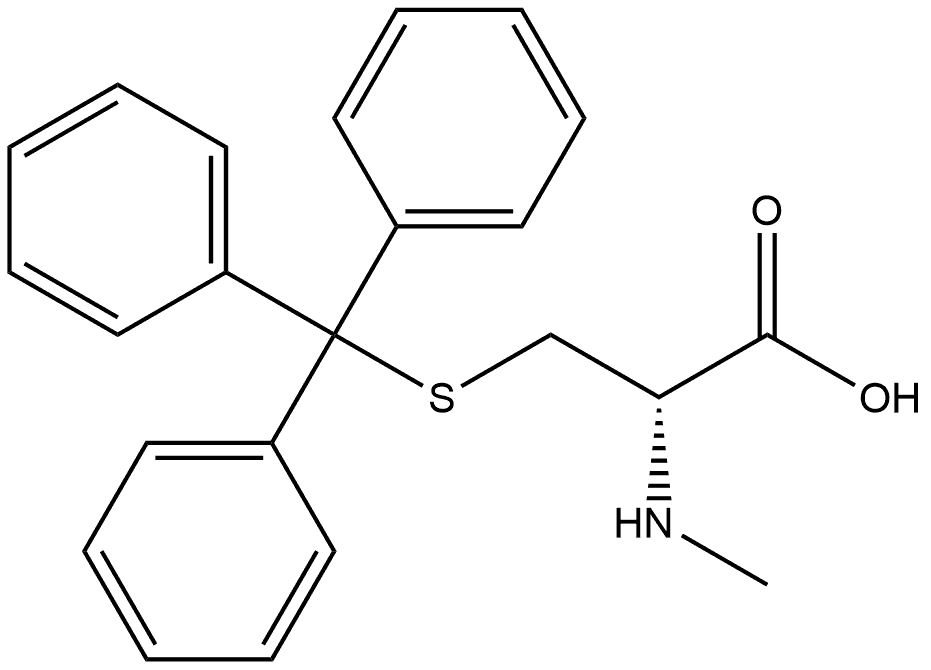 N-Methyl-S-(triphenylmethyl)-D-cysteine 结构式