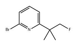 2-溴-6-(1-氟-2-甲基丙-2-基)吡啶 结构式