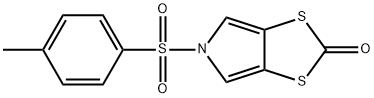 5H-1,3-DITHIOLO[4,5-C]PYRROL-2-ONE, 5-[(4-METHYLPHENYL)SULFONYL]- 结构式