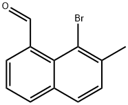 1-Naphthalenecarboxaldehyde, 8-bromo-7-methyl- 结构式