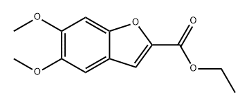 ethyl 5,6-dimethoxybenzofuran-2-carboxylate 结构式