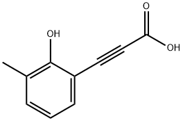 3-(2-羟基-3-甲基苯基)丙炔酸 结构式