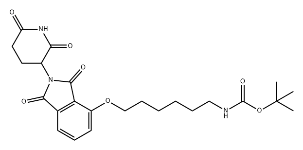 沙利度胺-4-氧-BOC-己胺 结构式