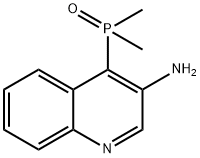 (3-氨基喹啉-4-基)二甲基氧化膦 结构式