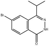 6-溴-4-异丙基酞嗪-1(2H)-酮 结构式