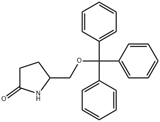 5-[(Triphenylmethoxy)methyl]-2-pyrrolidinone 结构式