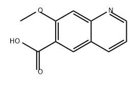 7-甲氧基喹啉-6-羧酸 结构式