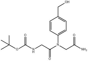 叔丁酯-GLY-GLY-N-[4-(羟甲基)苯基 结构式