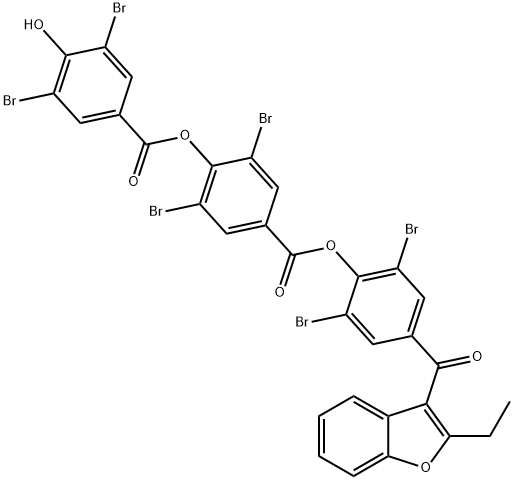 苯溴马隆杂质2 结构式