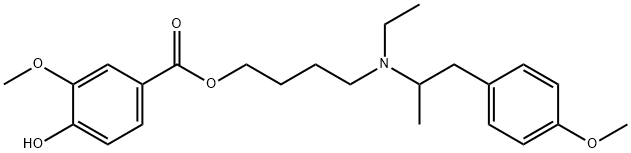 美贝维林EP杂质H(异构体) 结构式