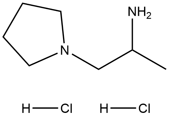 1-(pyrrolidin-1-yl)propan-2-amine dihydrochloride 结构式