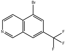 5-溴-7-(三氟甲基)异喹啉 结构式