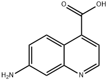 7-氨基喹啉-4-羧酸 结构式