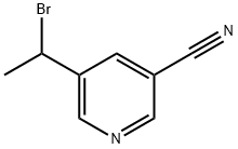 5-(1-溴乙基)烟腈 结构式