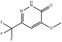 4-甲氧基-6-(三氟甲基)哒嗪-3(2H)-酮 结构式