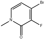 4-溴-3-氟-1-甲基吡啶-2(1H)-酮 结构式