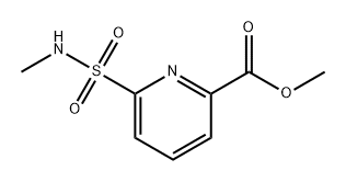 2-Pyridinecarboxylic acid, 6-[(methylamino)sulfonyl]-, methyl ester 结构式