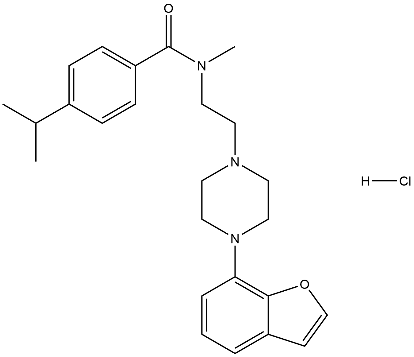 化合物 BEFIPERIDE HCL 结构式