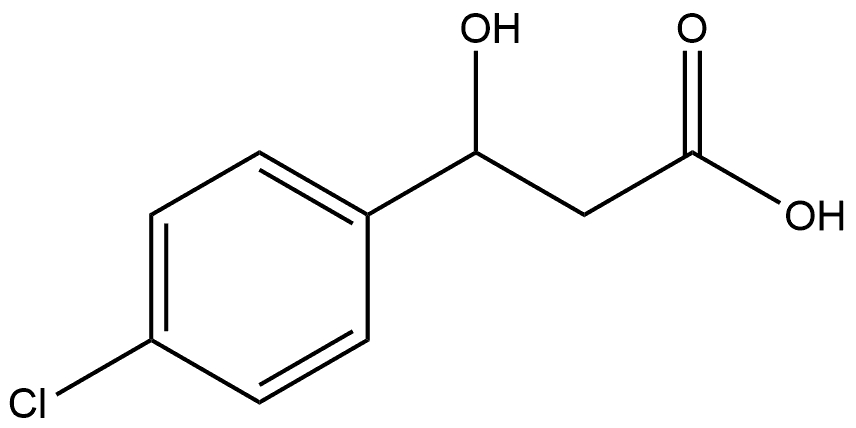 3-(4-氯苯基)-3-羟基丙酸 结构式