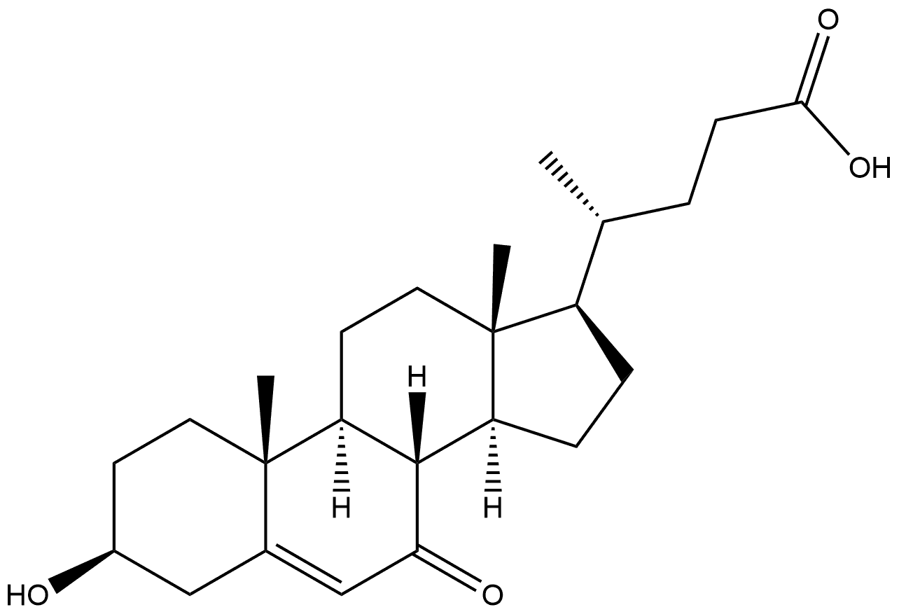 3Β-OH-7-OXOCHOLENIC ACID 结构式