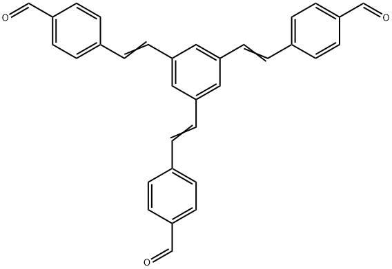 4,4',4''-[苯-1,3,5-三基三(乙炔-2,1-二基)]三苯甲醛 结构式