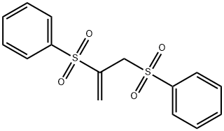 Benzene, 1,1'-[(1-methylene-1,2-ethanediyl)bis(sulfonyl)]bis- 结构式